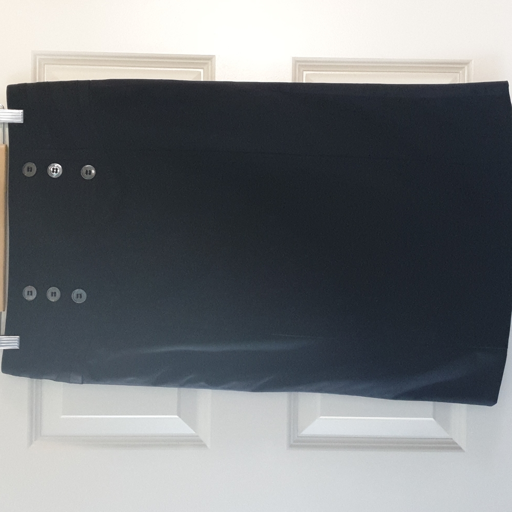 KAREN MILLER Tuxedo style high-waisted Black pencil skirt